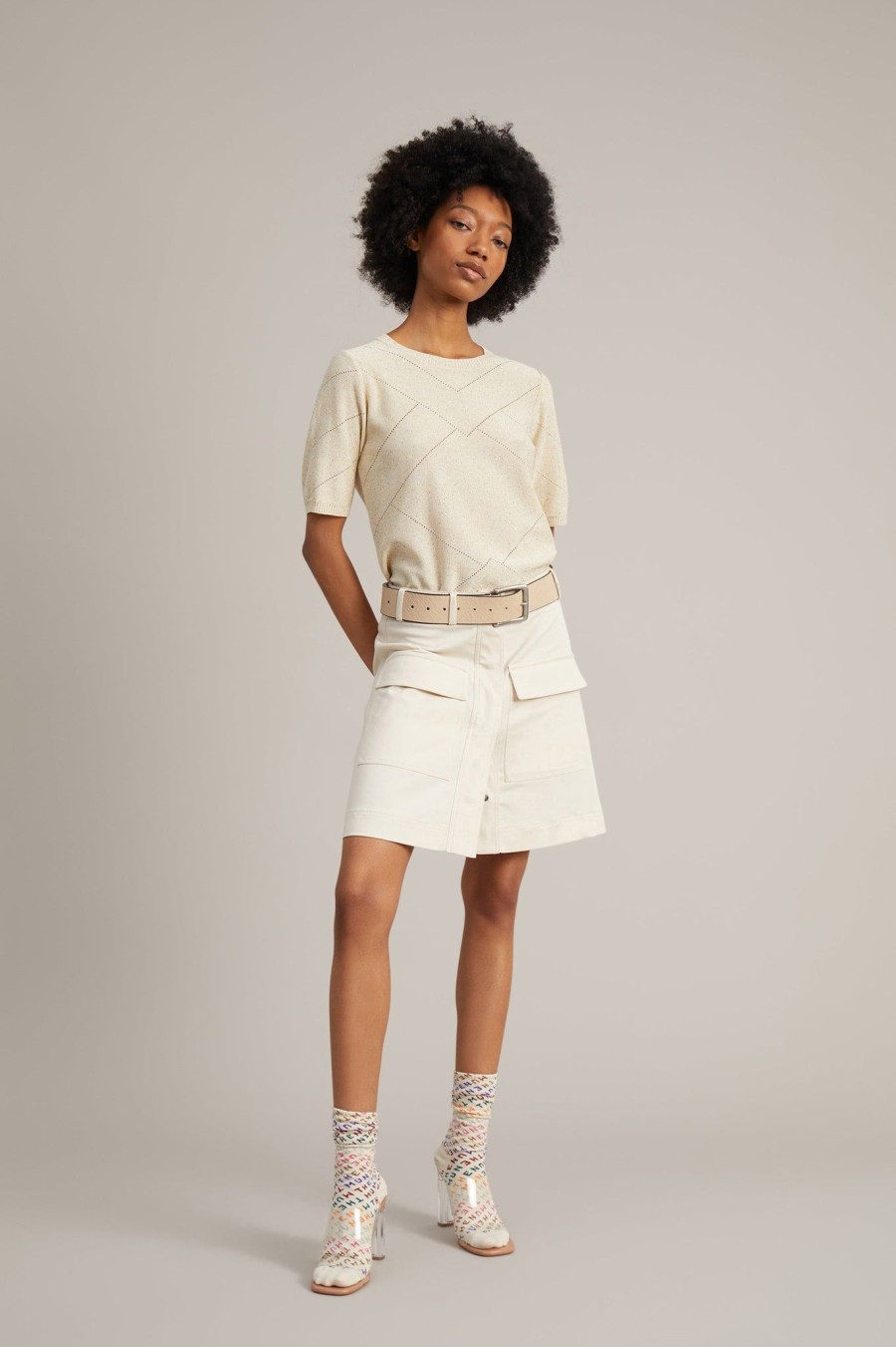 Missen MUNTHE | Ganage Knit Creme