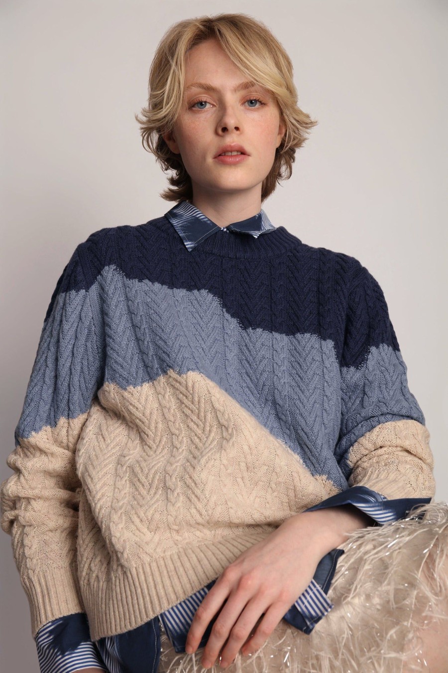 Missen MUNTHE | Lacorn Knit Blue