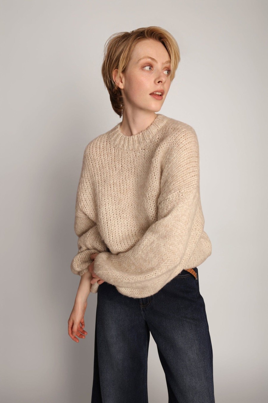 Missen MUNTHE | Eaffie Knit Ivory