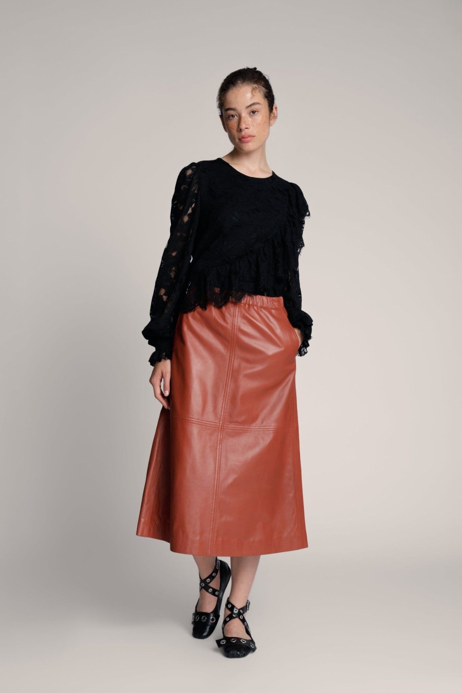 Missen MUNTHE | Charm Skirt Rust