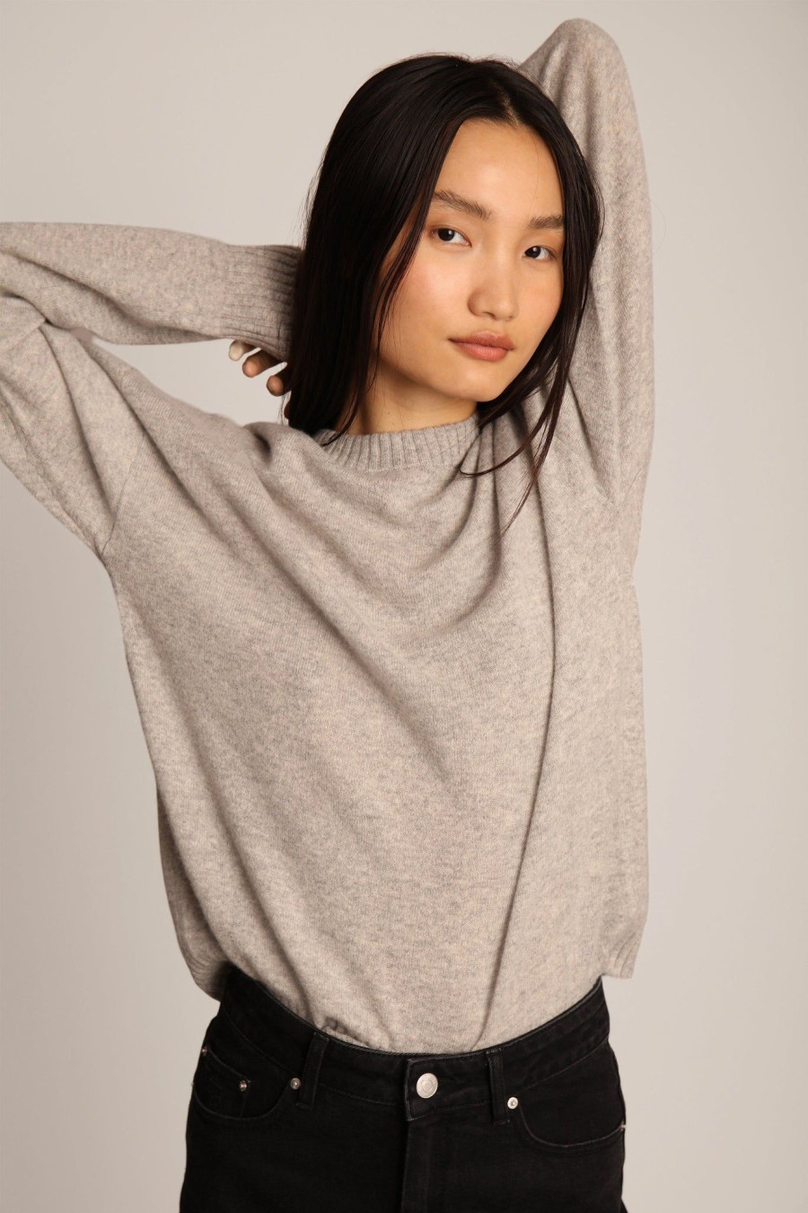 Missen MUNTHE | Kiaran Knit Light Grey Lightgrey