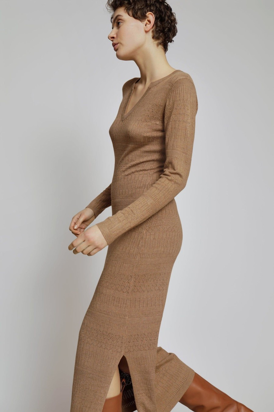 Missen MUNTHE | Eallen Dress Camel