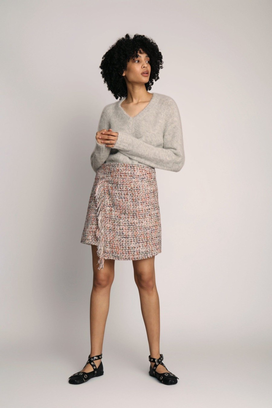 Missen MUNTHE | Larussa Knit Light Grey Lightgrey